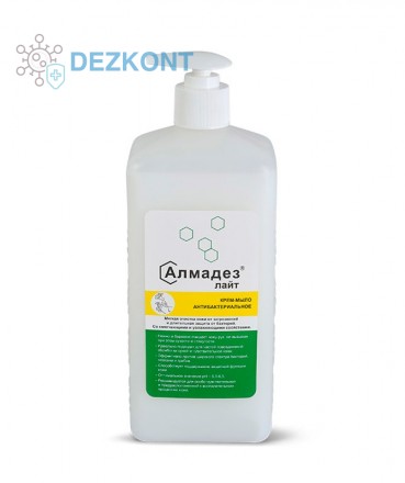 Алмадез-Лайт мыло-крем антибактериальное, 1 л. (насос-дозатор)