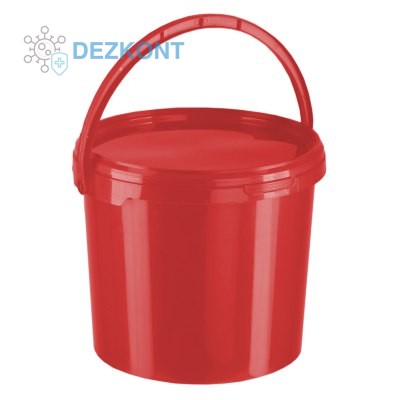 Organic Одноразовые контейнеры для органических отходов 6 с ручкой красный