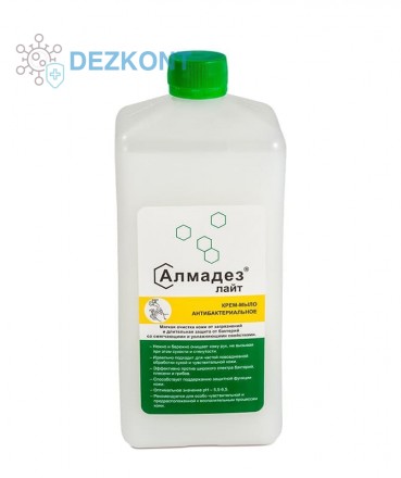 Купить Алмадез-Лайт мыло-крем антибактериальное, 1 л. (крышка) 
