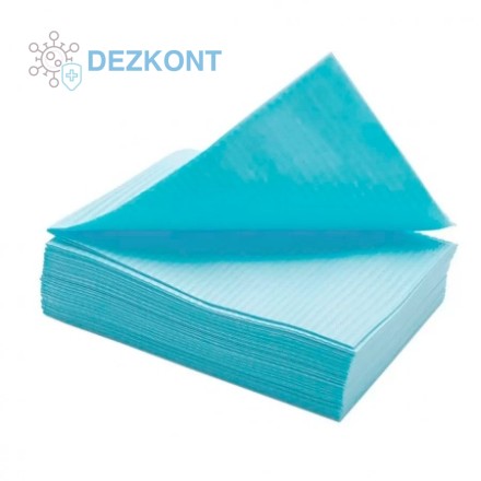 Салфетки ламинированные 33х45 голубые бумага+полиэтилен 500 шт