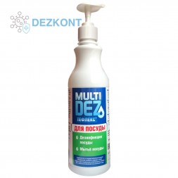 МультиДез Тефлекс для дезинфекции и мытья посуды 1 л дозатор