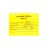 Маркировочная наклейка для автоклавируемых пакетов с отходами класс Б желтая 100 шт